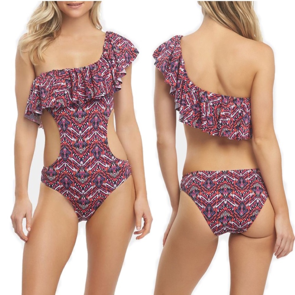 Tart Enzo Print One-Shoulder Monokini Swimsuit - Picture 8 of 8
